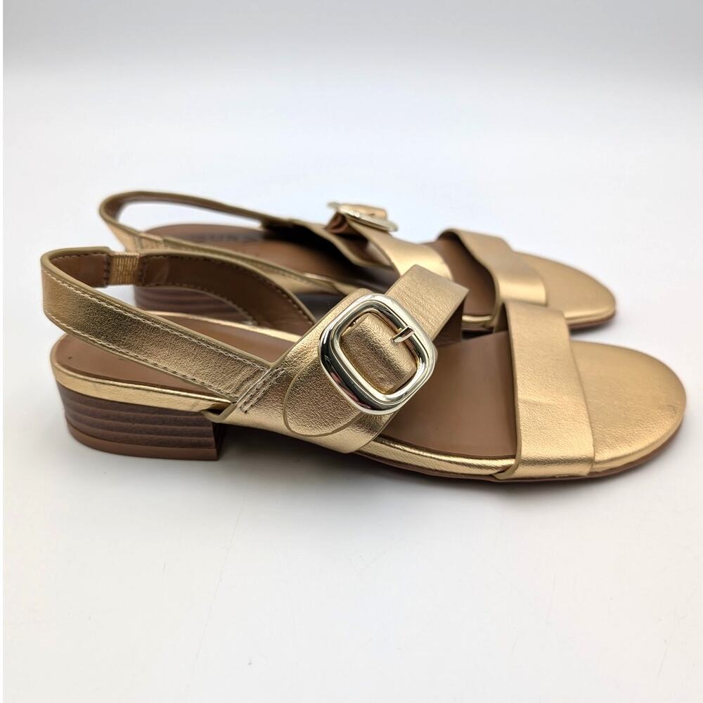 Naturalizer Meesha Strappy Sandals Open Toe Women's Gold Size US6.5M EU36.5 - Picture 3 of 10